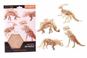 Puzzle 3D dřevěné Dinosaurus