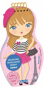 Obliekame francúzske bábiky EMMA Maľovanky