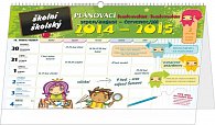 Kalendář 2015 - Školní plánovací kalendář s háčkem (srpen 2014 - červenec 2015)