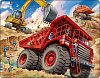 Puzzle MAXI - Obří náklaďák červený / 33 dílků
