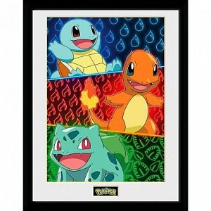 Pokémon Zarámovaný plakát - Starters