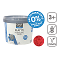 Creall modelovací písek Play it!, 750 g, kelímek, červený