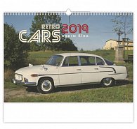 Kalendář nástěnný 2019 - Retro Cars