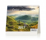 Kalendář stolní 2017 - MiniMax/České a slovenské hory
