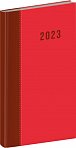 Diář 2023: Cambio - červený, kapesní, 9 × 15,5 cm