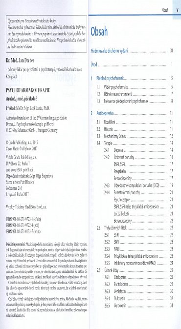 Náhled Psychofarmakoterapie stručně, jasně, přehledně