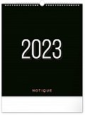 Kalendář 2023 nástěnný: Plánovací Černý, 30 × 34 cm