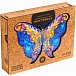 UNIDRAGON dřevěné puzzle - Motýl, velikost KS (31x41cm)