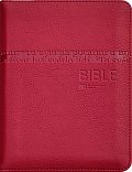 Bible (imitace kůže červená, zip)