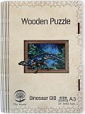 Wooden puzzle Dinosaur A3 GID - svítící ve tmě