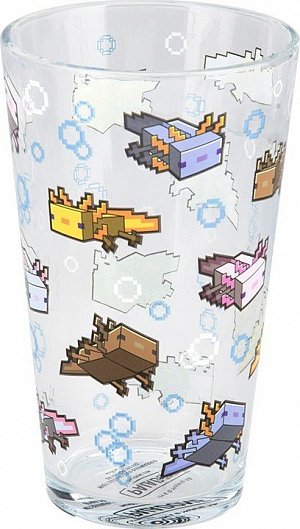 Minecraft sklenice Axolot