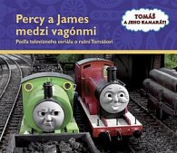 Percy a James medzi vagónmi