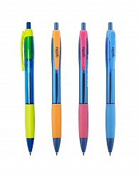 Spoko Aqua kuličkové pero, modrá náplň, displej, mix barev - 36ks
