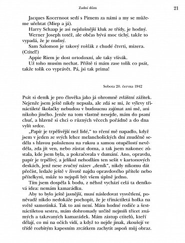 Náhled Zadní dům - Deník v dopisech 12. červen 1942 - 1. srpen 1944, 1.  vydání