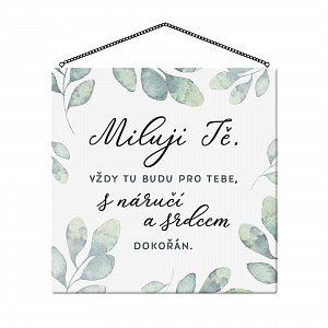 Cedulka - Miluji Tě