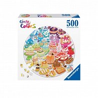 Ravensburger Puzzle - Barevné dezerty 500 dílků