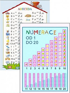 Abeceda / Numerace 1-20 (karta)