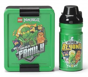 LEGO Ninjago svačinový set (láhev a box) - zelená