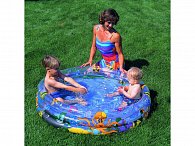 Bazén dětský nafukovací s rybičkami 102x25cm 3 komory v sáčku 2+