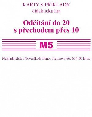 Sada kartiček M5 - odčítání do 20 s přechodem pres10