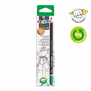 Carioca trojhranná tužka Black, 4/2H, krabička, 12 ks