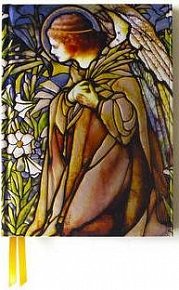 Zápisník Flame Tree Tiffany Angel Stained Glass Window