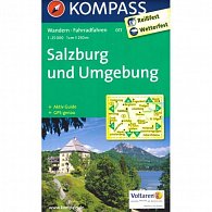 Salzburg und Umgebung 1:25 000 / turistická mapa KOMPASS 017