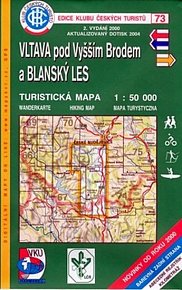 Vltava pod Vyšším Brodem a Blanský les - Turistická mapa - edice Klub českých turistů 73
