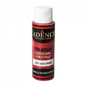 Akrylová barva Cadence Premium - Temně červená / 70 ml
