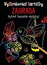 Vyškrabovací kartičky Zahrada - Vytvoř kouzelné obrázky