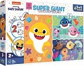 Trefl Puzzle Super giant Baby Shark 15 dílků - oboustranné