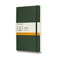 Zápisník Moleskine - měkké desky, L, linkovaný - tm. zelený