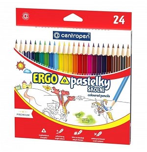 Centropen pastelky 9521 trojhranné - 24 ks