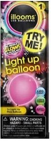 Svítící LED balony - 1 balení - růžová