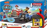 Autodráha Carrera First Paw Patrol/Tlapková Patrola 2,9m plast +2 auta na bat. v krabici 50x30x7cm