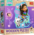Dřevěné Puzzle 50 dílků Gabynin kouzelný domeček