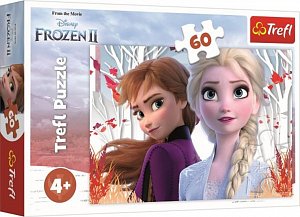 Trefl Puzzle Frozen 2 - Kouzelný svět Anny a Elsy / 60 dílků