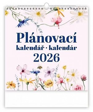 Kalendář 2026 - Plánovací kalendář (české/slovenské jmenné kalendárium)
