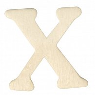 Dřevěná písmenka, 4 cm, X