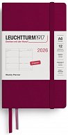 Weekly Planner 2026 Pocket (A6) Port Red