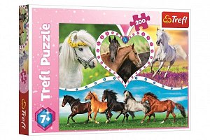 Trefl Puzzle Krásní koně / 200 dílků