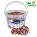 Playbox Zažehlovací korálky 20 000 ks - kbelík, základní barvy GO GREEN