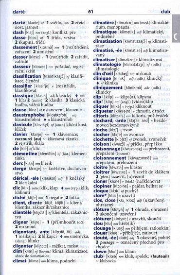 Náhled Francouzsko-český, česko-francouzský šikovný slovník...… nejen do školy, 3.  vydání