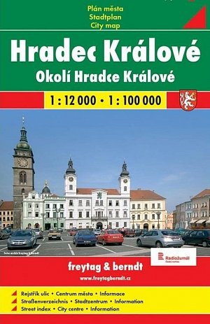 Hradec Králové mapa 1:12 000