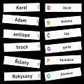 Abeceda - kartičky se slovy
