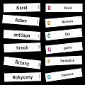 Abeceda - kartičky se slovy