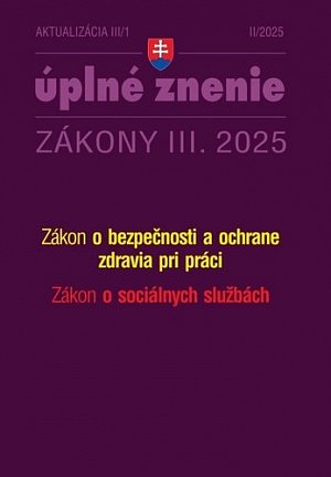 Aktualizácia III/1 2025 – BOZP a sociálne služby