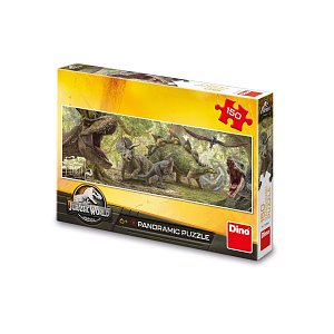 Puzzle panorama Jurský svět 150 dílků