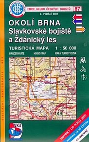 Okolí Brna, Slavkovské bojiště a Ždánický les - Turistická mapa - edice Klub českých turistů 87