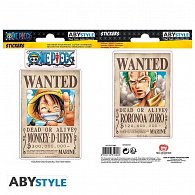 One Piece samolepky - Wanted Luffy a Zorro